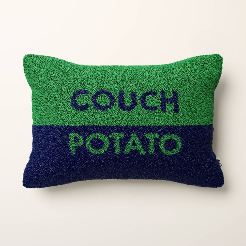 Kate Spade Colorful Green and Blue Accent Pillow